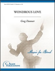 Wondrous Love Concert Band sheet music cover Thumbnail